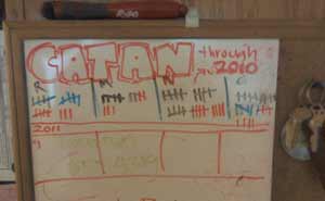 Catan final standings 2010