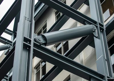 Steel structure retrofit at China Basin Building San Francisco