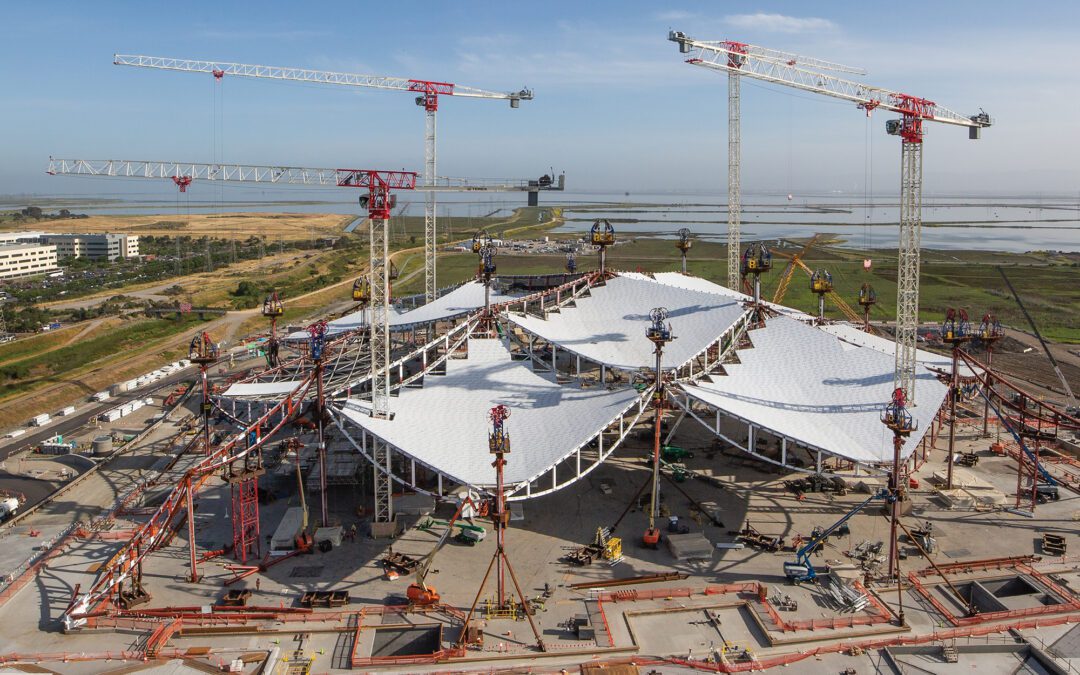 Cranes at Google Bayview