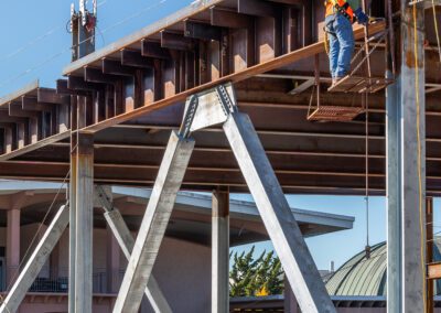 construction at Chabot College in Hayward