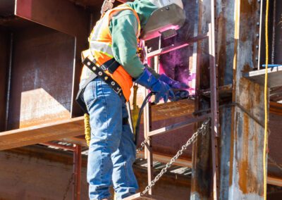 construction at Chabot College in Hayward