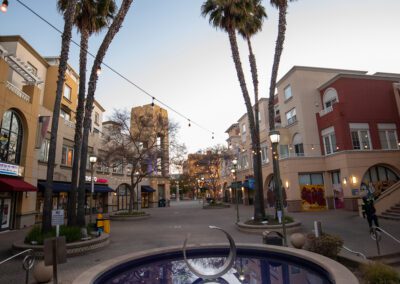 Reflective pool at Fruitvale Village in Oakland, CA