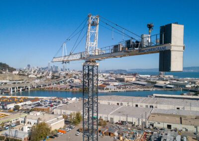 Tower cranes in Northern California